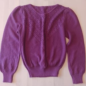 Vintage 80's magenta sweater top